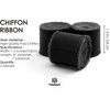 image:imageVitalizart 15 Rolls 15 Chiffon Silk Ribbon Handmade Fringe Total 30 Yd Frayed Edges Ribbons for Wedding Invitations Bridal Bouquets Gifts Wrapping Crafts Holiday DecorBlack