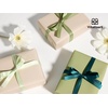 image:imageVitalizart Baby Blue Satin Ribbon 38 x 100 Yards Ribbon for Gift Wrapping Hair Craft Party Decoration Flower Bouquet Wedding Double Face Light Sky BlueGreen Set