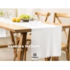 image:imageVitalizart Beige Table Runner 14 x 120 Inches Long Slub Texture Cotton Linen Table Runner for Rustic Home Decorations Dining Room Wedding Decor Reception Bridal Shower Thanksgiving ChristmasOff White