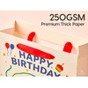image:imageVitalizart Birthday Paper Gift Bags With Ribbon Handles Set of 2  PopUp Cards Tissue Paper Custom Calendar Design White Bags for Kids Birthday Party Favors Goodie Bags Girls Boys ShowerWhite
