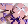 image:imageVitalizart Blue Ribbons for Crafts 38 x 50 Yd Satin Ribbon Double Face Gift Wrapping Silk Like Fabric Flower Bouquet Birthday Party Decorations Bridal Shower Wreath Hair Continuous Navy Baby BlueAssorted Purple