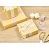image:imageVitalizart Chiffon Silk Ribbon 1 x 21 Yd Nude amp White Fringe Fabric Package 3 Rolls  7 Yd for Wedding Invitations Bridal Bouquets Decorations Gifts Wrapping amp Bow MakingNude  White