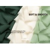 image:imageVitalizart Chiffon Silk Ribbon 1 x 21 Yd Nude amp White Fringe Fabric Package 3 Rolls  7 Yd for Wedding Invitations Bridal Bouquets Decorations Gifts Wrapping amp Bow MakingCream  Green