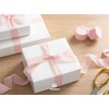 image:imageVitalizart Chiffon Silk Ribbon 1 x 21 Yd Nude amp White Fringe Fabric Package 3 Rolls  7 Yd for Wedding Invitations Bridal Bouquets Decorations Gifts Wrapping amp Bow MakingBlush Pink