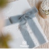image:imageVitalizart Chiffon Silk Ribbon 1 x 21 Yd Nude amp White Fringe Fabric Package 3 Rolls  7 Yd for Wedding Invitations Bridal Bouquets Decorations Gifts Wrapping amp Bow MakingDusty Blue