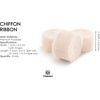 image:imageVitalizart Chiffon Silk Ribbon 1 x 21 Yd Nude amp White Fringe Fabric Package 3 Rolls  7 Yd for Wedding Invitations Bridal Bouquets Decorations Gifts Wrapping amp Bow Makinglight nude