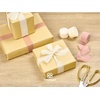 image:imageVitalizart Chiffon Silk Ribbon 1 x 21 Yd Nude amp White Fringe Fabric Package 3 Rolls  7 Yd for Wedding Invitations Bridal Bouquets Decorations Gifts Wrapping amp Bow MakingPink  White