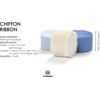 image:imageVitalizart Chiffon Silk Ribbon 1 x 21 Yd Nude amp White Fringe Fabric Package 3 Rolls  7 Yd for Wedding Invitations Bridal Bouquets Decorations Gifts Wrapping amp Bow MakingWhite  Blue
