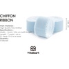 image:imageVitalizart Chiffon Silk Ribbon 1 x 21 Yd Nude amp White Fringe Fabric Package 3 Rolls  7 Yd for Wedding Invitations Bridal Bouquets Decorations Gifts Wrapping amp Bow Makinglight blue