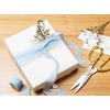 image:imageVitalizart Chiffon Silk Ribbon 1 x 21 Yd Nude amp White Fringe Fabric Package 3 Rolls  7 Yd for Wedding Invitations Bridal Bouquets Decorations Gifts Wrapping amp Bow Makinglight blue