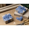 image:imageVitalizart Dusty Blue Handmade Chiffon Silk Ribbon Fringe 3 Rolls 15 x 21 Yd Frayed Edges Ribbons for Wedding Invitations Bridal Bouquets Gifts Wrapping Crafts Holiday Decor