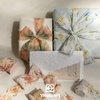 image:imageVitalizart Light Green Chiffon Ribbon Silk Like 1 12 Inch White Printed Frayed Ribbon for Gift Wrapping Wedding Invitations Flower Bouquets Bridal Shower 21 YardMulticolored