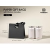 image:imageVitalizart Paper Gift Bags With Ribbon Handles Set of 10 Assorted Colors Bulk Reusable For Gift Wrap Girls Kids Birthday Bridal Shower Party Favors Goodie Bags Candy Christmas 61x295x571 MiniBlack