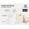 image:imageVitalizart Paper Gift Bags With Ribbon Handles Set of 10 Assorted Colors Bulk Reusable For Gift Wrap Girls Kids Birthday Bridal Shower Party Favors Goodie Bags Candy Christmas 61x295x571 Mini10 Assorted Colors