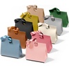 image:imageVitalizart Paper Gift Bags With Ribbon Handles Set of 10 Assorted Colors Bulk Reusable For Gift Wrap Girls Kids Birthday Bridal Shower Party Favors Goodie Bags Candy Christmas 61x295x571 Mini10 Assorted Colors