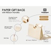 image:imageVitalizart Paper Gift Bags With Ribbon Handles Set of 10 Assorted Colors Bulk Reusable For Gift Wrap Girls Kids Birthday Bridal Shower Party Favors Goodie Bags Candy Christmas 61x295x571 Mini10 Assorted Colors