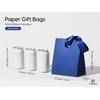 image:imageVitalizart Paper Gift Bags With Ribbon Handles Set of 10 Black Bulk Reusable For Gift Wrap Girls Kids Birthday Bridal Shower Party Favors Goodie Bags Candy Christmas 591x354x728 SmallBlue