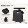 image:imageVitalizart Paper Gift Bags With Ribbon Handles Set of 10 Black Bulk Reusable For Gift Wrap Girls Kids Birthday Bridal Shower Party Favors Goodie Bags Candy Christmas 591x354x728 SmallBlack