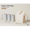 image:imageVitalizart Paper Gift Bags With Ribbon Handles Set of 10 Black Bulk Reusable For Gift Wrap Girls Kids Birthday Bridal Shower Party Favors Goodie Bags Candy Christmas 591x354x728 SmallCream White