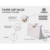 image:imageVitalizart Paper Gift Bags With Ribbon Handles Set of 10 Brown Bulk Reusable For Gift Wrap Girls Kids Birthday Bridal Shower Party Favors Goodie Bags Candy Toys Christmas 787x354x709 Small Size10 Mixed Colors