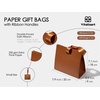 image:imageVitalizart Paper Gift Bags With Ribbon Handles Set of 10 Brown Bulk Reusable For Gift Wrap Girls Kids Birthday Bridal Shower Party Favors Goodie Bags Candy Toys Christmas 787x354x709 Small SizeBrown