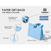 image:imageVitalizart Paper Gift Bags With Ribbon Handles Set of 10 Brown Bulk Reusable For Gift Wrap Girls Kids Birthday Bridal Shower Party Favors Goodie Bags Candy Toys Christmas 787x354x709 Small Size10 Mixed Colors