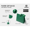 image:imageVitalizart Paper Gift Bags With Ribbon Handles Set of 10 Brown Bulk Reusable For Gift Wrap Girls Kids Birthday Bridal Shower Party Favors Goodie Bags Candy Toys Christmas 787x354x709 Small SizeGreen