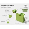 image:imageVitalizart Paper Gift Bags With Ribbon Handles Set of 10 Brown Bulk Reusable For Gift Wrap Girls Kids Birthday Bridal Shower Party Favors Goodie Bags Candy Toys Christmas 787x354x709 Small Size10 Mixed Colors