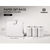 image:imageVitalizart Paper Gift Bags With Ribbon Handles Set of 10 Brown Bulk Reusable For Gift Wrap Girls Kids Birthday Bridal Shower Party Favors Goodie Bags Candy Toys Christmas 787x354x709 Small SizeWhite