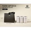 image:imageVitalizart Paper Gift Bags With Ribbon Handles Set of 10 Brown Bulk Reusable For Gift Wrap Girls Kids Birthday Bridal Shower Party Favors Goodie Bags Candy Toys Christmas 787x354x709 Small SizeBlack