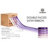 image:imageVitalizart Purple Ribbons for Crafts 38 x 50 Yd Lavender Satin Ribbon Double Face Gift Wrapping Silk Like Fabric Flower Bouquet Birthday Party Decorations Bridal Shower Wreath Hair ContinuousAssorted Purple