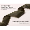 image:imageVitalizart Satin Ribbon Double Face 1 x 21 Yd Crepe Silk Like Handmade Frayed Fringe Ribbon for Gift Wrapping Wedding Bridal Bouquets Holiday Decor Terracotta Fall Champagne OrangeCream  Olive