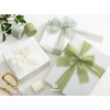image:imageVitalizart White Handmade Chiffon Silk Ribbon Fringe 15 x 21 Yd Nude amp Ivory Frayed Edges Ribbons for Wedding Invitations Bridal Bouquets Gifts Wrapping Crafts Holiday Party DecorationsDusty Green  Cream