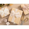 image:imageVitalizart White Handmade Chiffon Silk Ribbon Fringe 15 x 21 Yd Nude amp Ivory Frayed Edges Ribbons for Wedding Invitations Bridal Bouquets Gifts Wrapping Crafts Holiday Party DecorationsNude  White