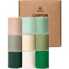 Assorted 9 Colors Green & White