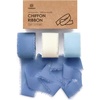 image:imageVitalizart Chiffon Silk Ribbon 1 x 21 Yd Nude amp White Fringe Fabric Package 3 Rolls  7 Yd for Wedding Invitations Bridal Bouquets Decorations Gifts Wrapping amp Bow MakingWhite  Blue