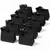 image:imageVitalizart Paper Gift Bags With Ribbon Handles Set of 10 Assorted Colors Bulk Reusable For Gift Wrap Girls Kids Birthday Bridal Shower Party Favors Goodie Bags Candy Christmas 61x295x571 MiniBlack