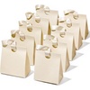 image:imageVitalizart Paper Gift Bags With Ribbon Handles Set of 10 Black Bulk Reusable For Gift Wrap Girls Kids Birthday Bridal Shower Party Favors Goodie Bags Candy Christmas 591x354x728 SmallCream White