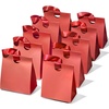 image:imageVitalizart Paper Gift Bags With Ribbon Handles Set of 10 Black Bulk Reusable For Gift Wrap Girls Kids Birthday Bridal Shower Party Favors Goodie Bags Candy Christmas 591x354x728 SmallRed