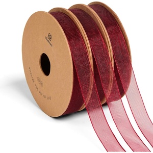 image:imageVitalizart 38 x 90 Yards Organza Ribbon Set 9 Rolls x 10 Yd Sheer Ribbon for Gift Wrapping Crafts Christmas Tree Bows Wedding Invitations Wreaths Party Decor Bouquet DIY Projects Mixed ColorsRed