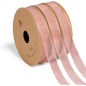 image:imageVitalizart 38 x 90 Yards Organza Ribbon Set 9 Rolls x 10 Yd Sheer Ribbon for Gift Wrapping Crafts Christmas Tree Bows Wedding Invitations Wreaths Party Decor Bouquet DIY Projects Mixed ColorsPink