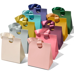 image:imageVitalizart Paper Gift Bags With Ribbon Handles Set of 10 Assorted Colors Bulk Reusable For Gift Wrap Girls Kids Birthday Bridal Shower Party Favors Goodie Bags Candy Christmas 591x354x728 Small10 Assorted Colors