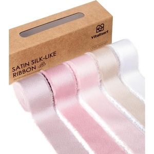 image:imageVitalizart Silk Like Satin Ribbon 1 inch x 30 Yard Light Nude Handmade Frayed Ribbons for Gift Wrapping Baby Shower Wedding Bridal Bouquets Holiday DecorPink  Nude
