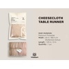 image:imageVitalizart Cheesecloth Table Runner 10ft Gauze Boho Rustic Ivory White Cream Cheese Cloth Table Runner for Wedding Bridal Shower Fall Thanskgiving Decoration 120 InchesLight Nude Beige