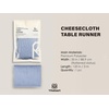 image:imageVitalizart Cheesecloth Table Runner 10ft Gauze Boho Rustic Ivory White Cream Cheese Cloth Table Runner for Wedding Bridal Shower Fall Thanskgiving Decoration 120 InchesDusty Blue
