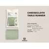 image:imageVitalizart Cheesecloth Table Runner 10ft Gauze Boho Rustic Ivory White Cream Cheese Cloth Table Runner for Wedding Bridal Shower Fall Thanskgiving Decoration 120 InchesSage Green