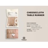 image:imageVitalizart Cheesecloth Table Runner 10ft Gauze Boho Rustic Ivory White Cream Cheese Cloth Table Runner for Wedding Bridal Shower Fall Thanskgiving Decoration 120 InchesLight Nude Pink