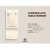 image:imageVitalizart Cheesecloth Table Runner 10ft Gauze Boho Rustic Ivory White Cream Cheese Cloth Table Runner for Wedding Bridal Shower Fall Thanskgiving Decoration 120 InchesCream White