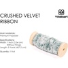 image:imageVitalizart Dusty Blue Ribbon 15 Velvet Handmade Frayed Edges Glossy Ribbon for Gift Wrapping Christmas Tree Ornaments Wreath Garland Holiday Decorations 5 Yd TotalDusty Green