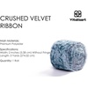 image:imageVitalizart Dusty Blue Ribbon 15 Velvet Handmade Frayed Edges Glossy Ribbon for Gift Wrapping Christmas Tree Ornaments Wreath Garland Holiday Decorations 5 Yd TotalDusty Blue